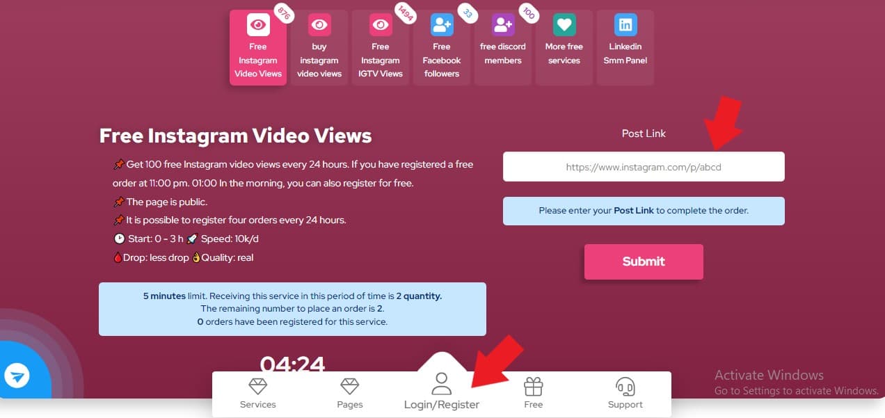 Followeran tool for Instagram view