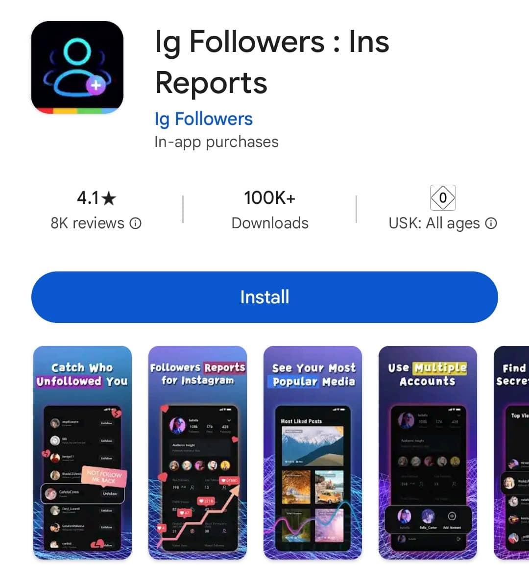 Ig followers: Ins Reports