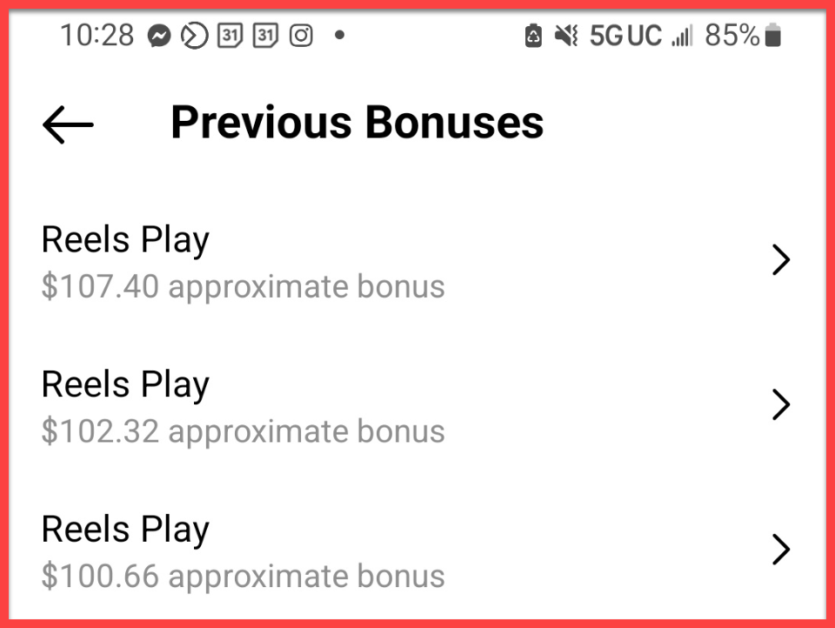 How much Instagram pays for 1000 views
