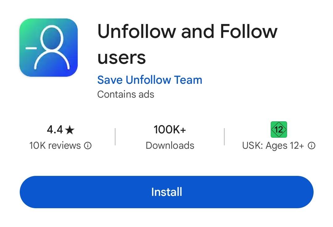 Unfollow and follow users