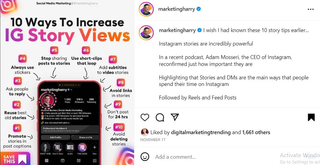 Ideas for increasing Instagram stories views