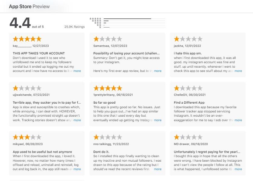 Followers-Tracker Insight reviews