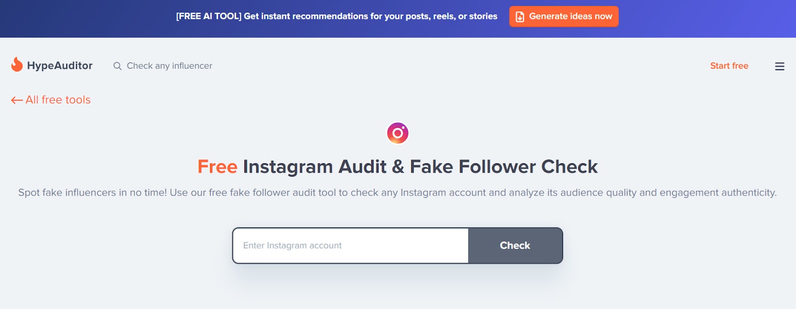 HypeAuditor - Instagram fake follower checker